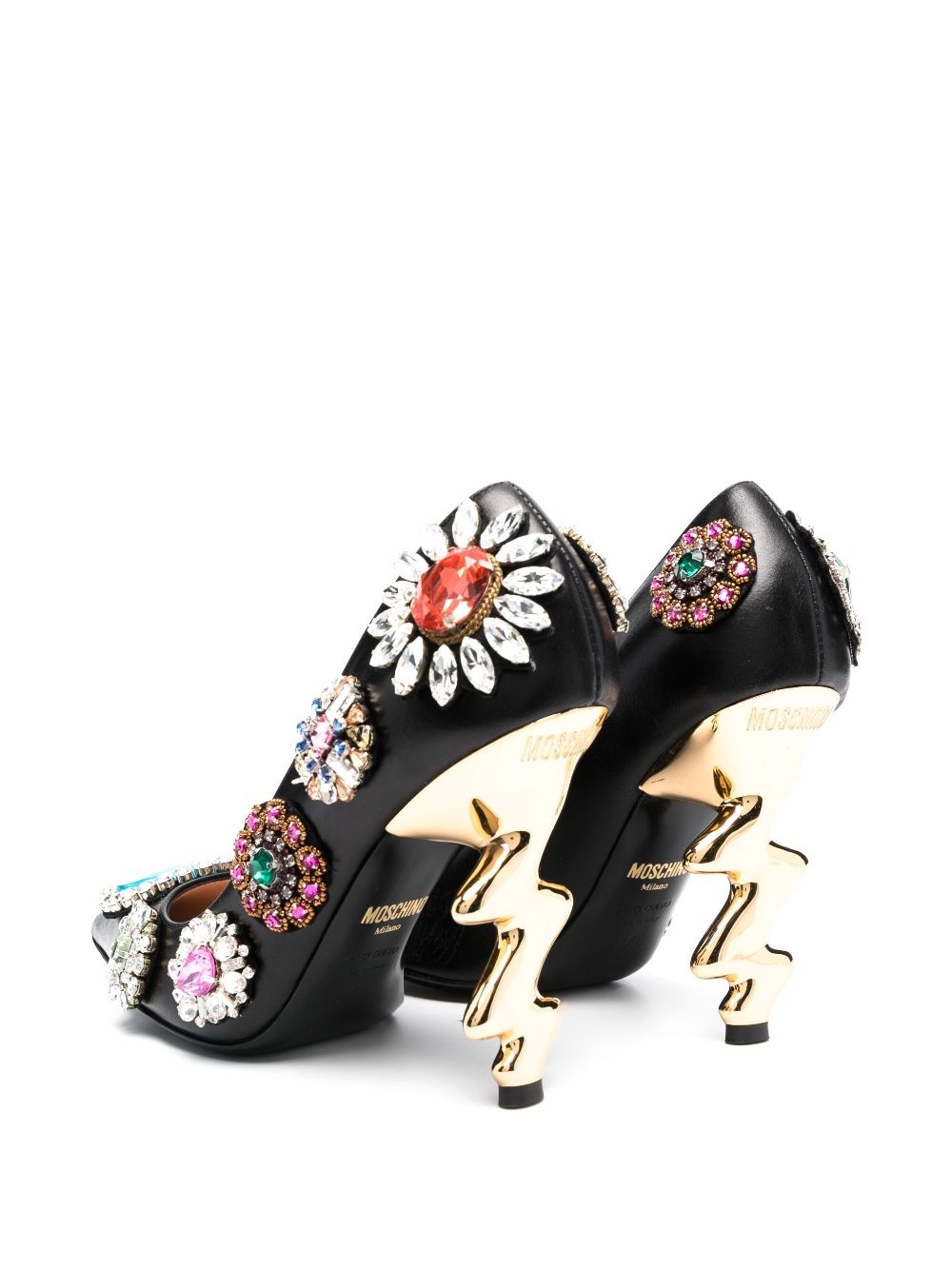 105mm crystal-embellished pumps - 3
