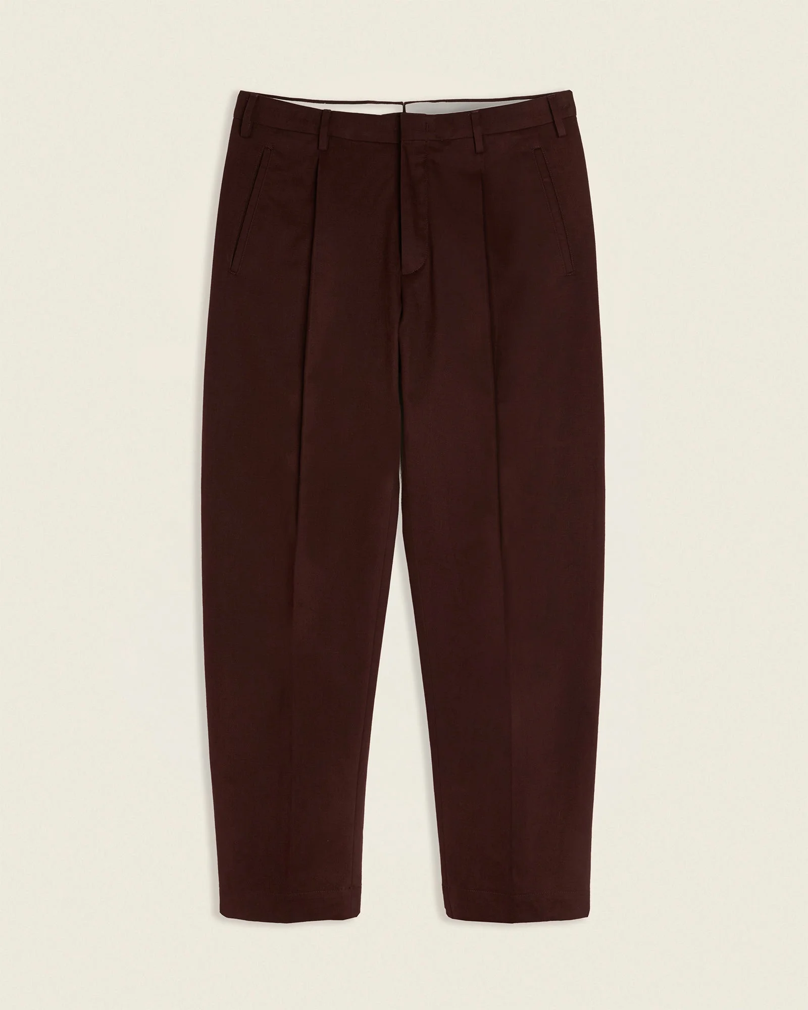 Seamless fit cotton and cashmere gabardine trousers - 1
