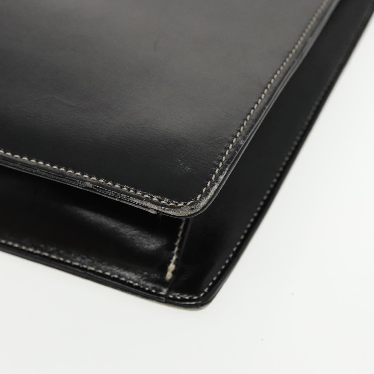 DIOR Hand Bag Leather Black Gold - 9