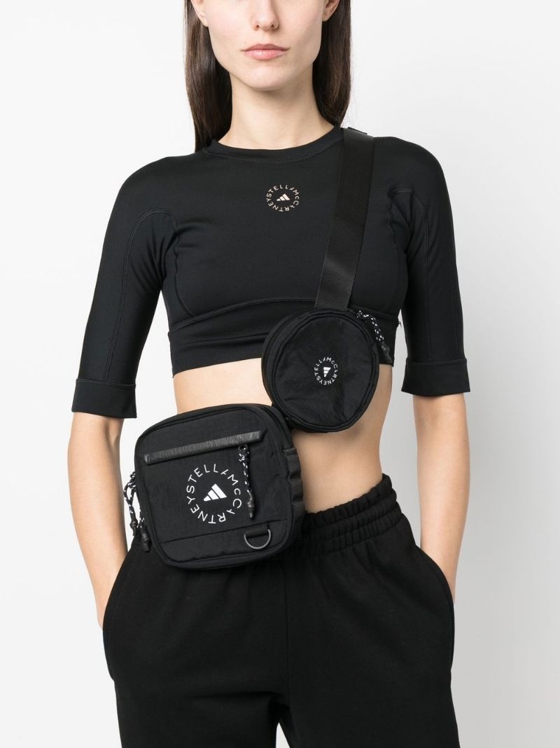 logo-print zip-up belt bag - 2
