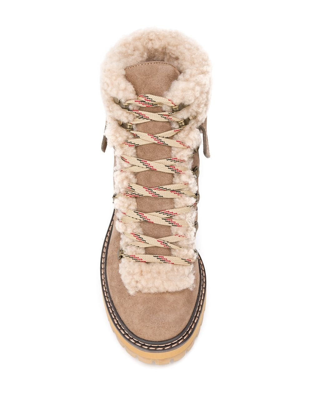 shearling trek boots - 4