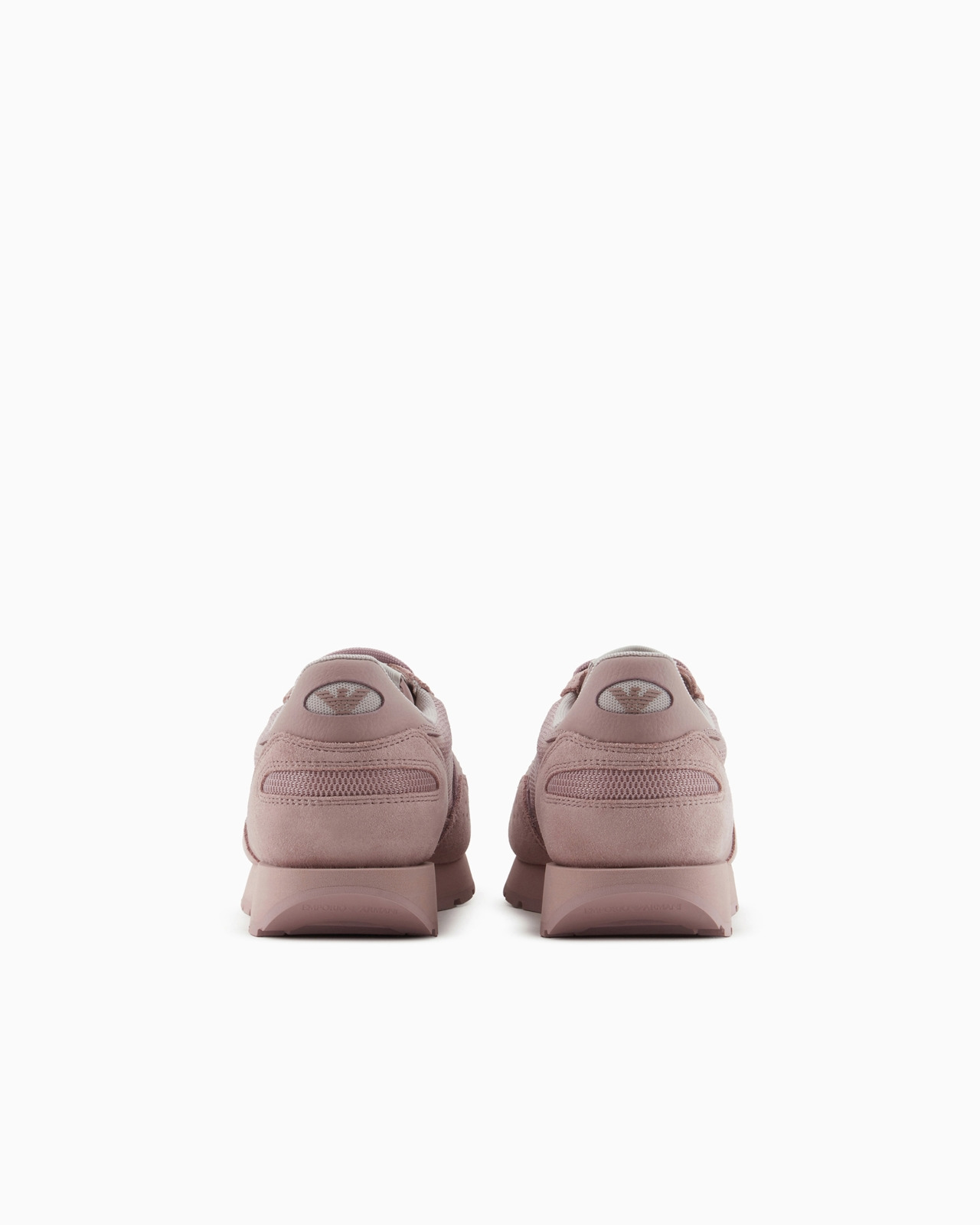Mesh sneakers with suede details and eagle patch - 4