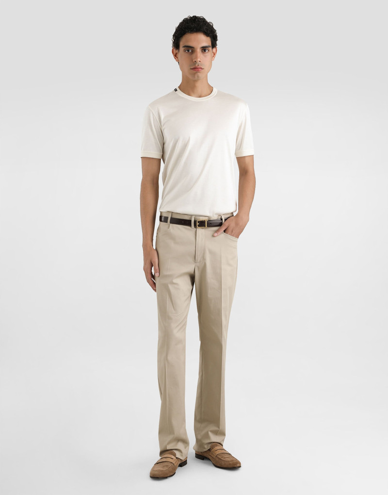 Dolce & Gabbana Short-sleeved silk t-shirt outlook