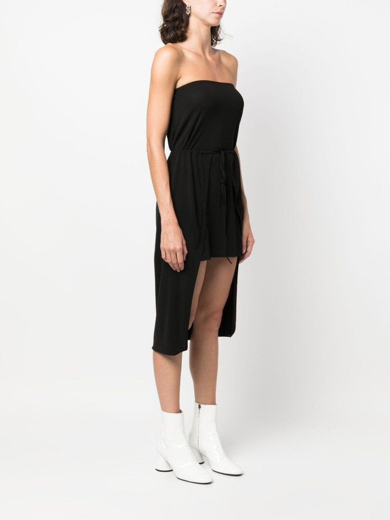 layered-effect strapless dress 3