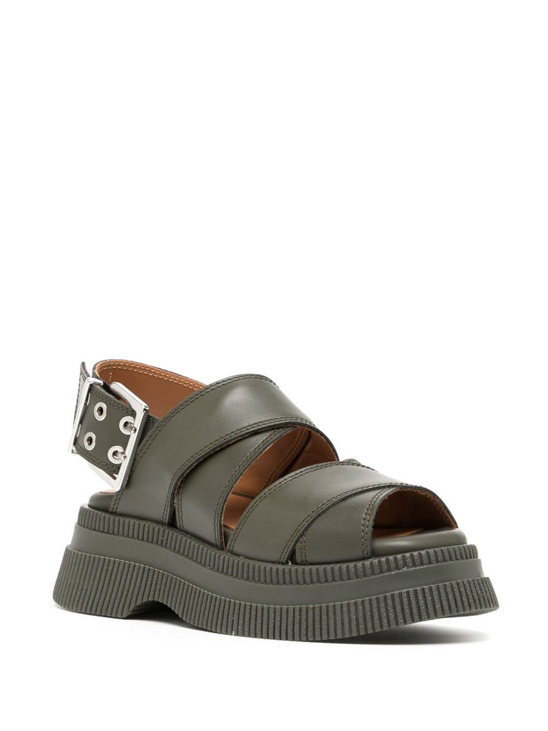 GANNI bucked flatform sandals outlook