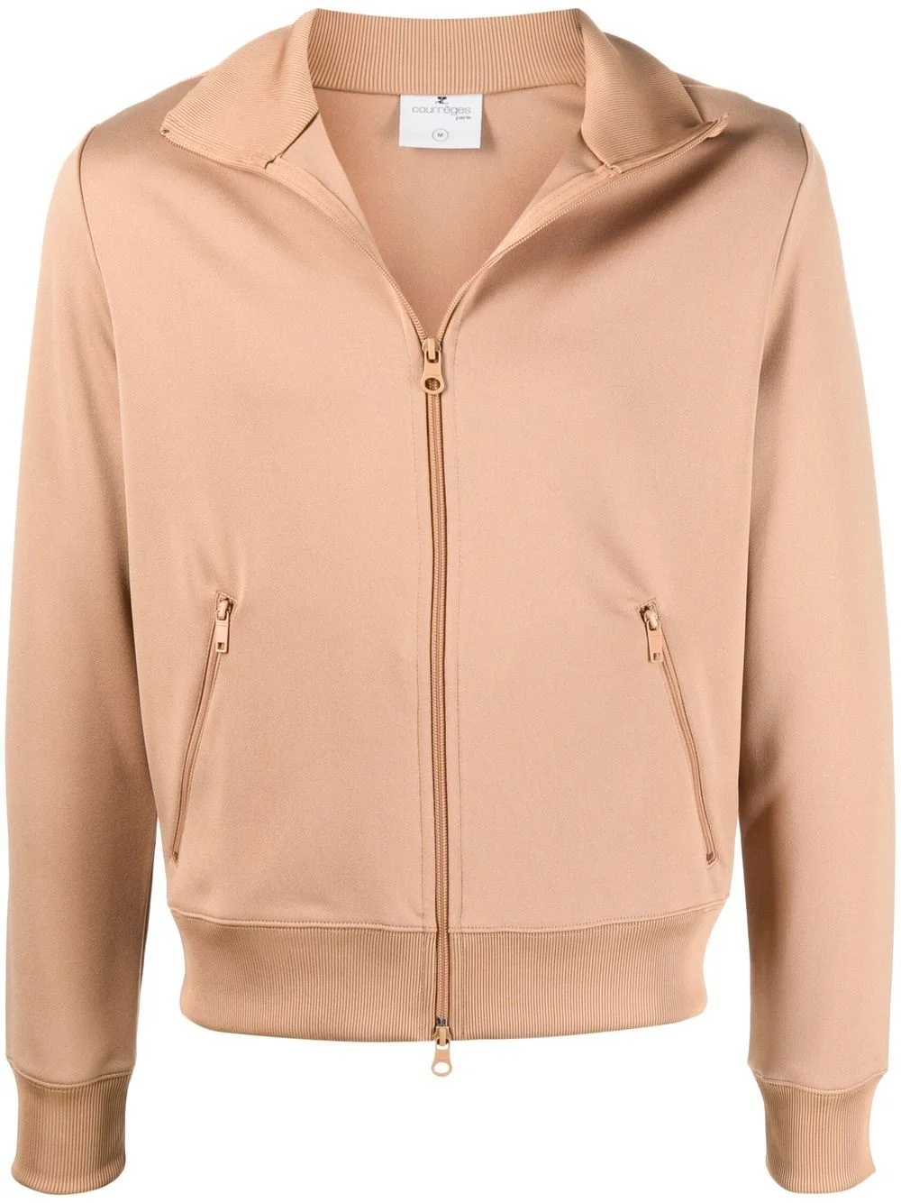 logo-patch bomber jacket - 1