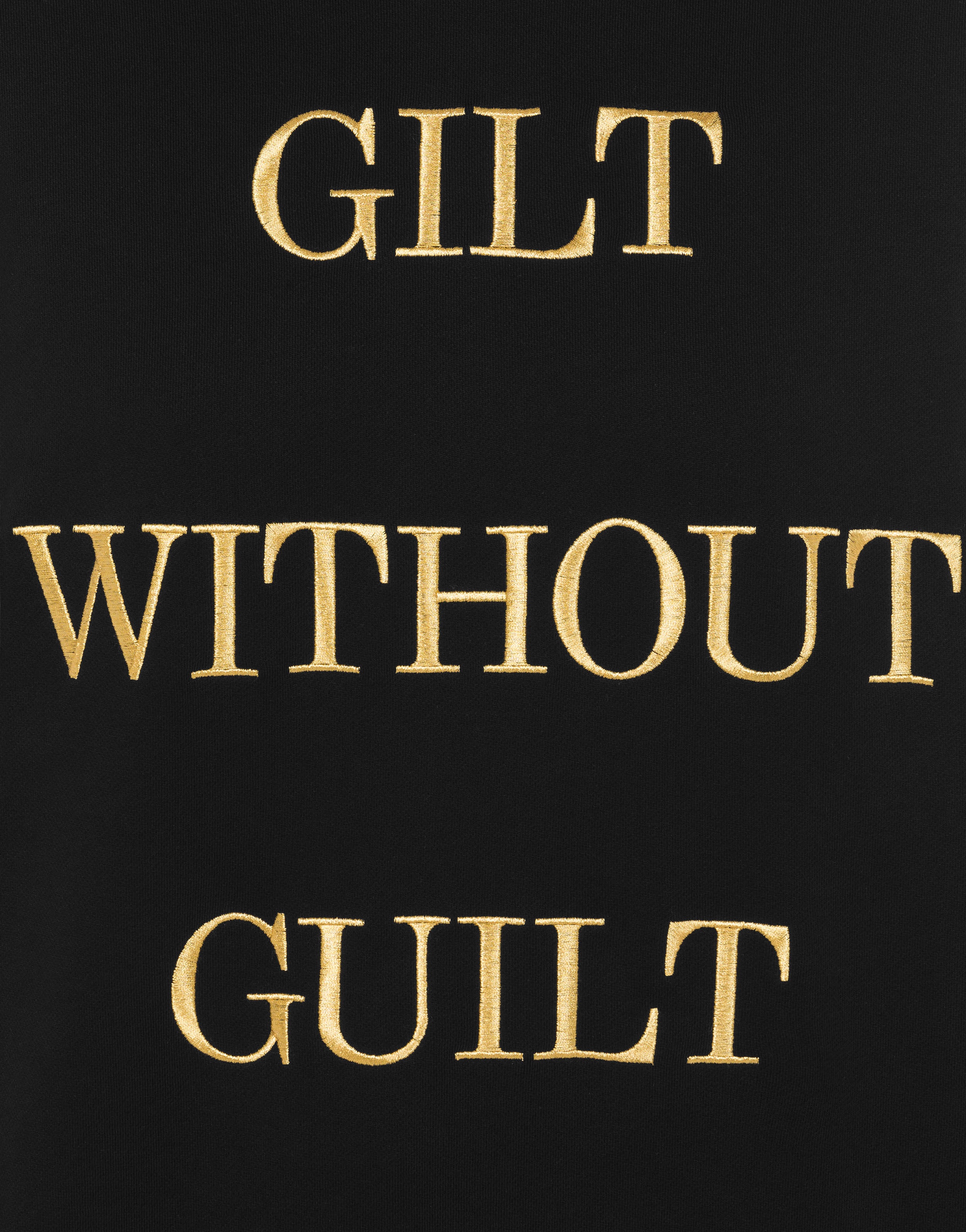 Moschino GILT WITHOUT GUILT HOODIE | REVERSIBLE