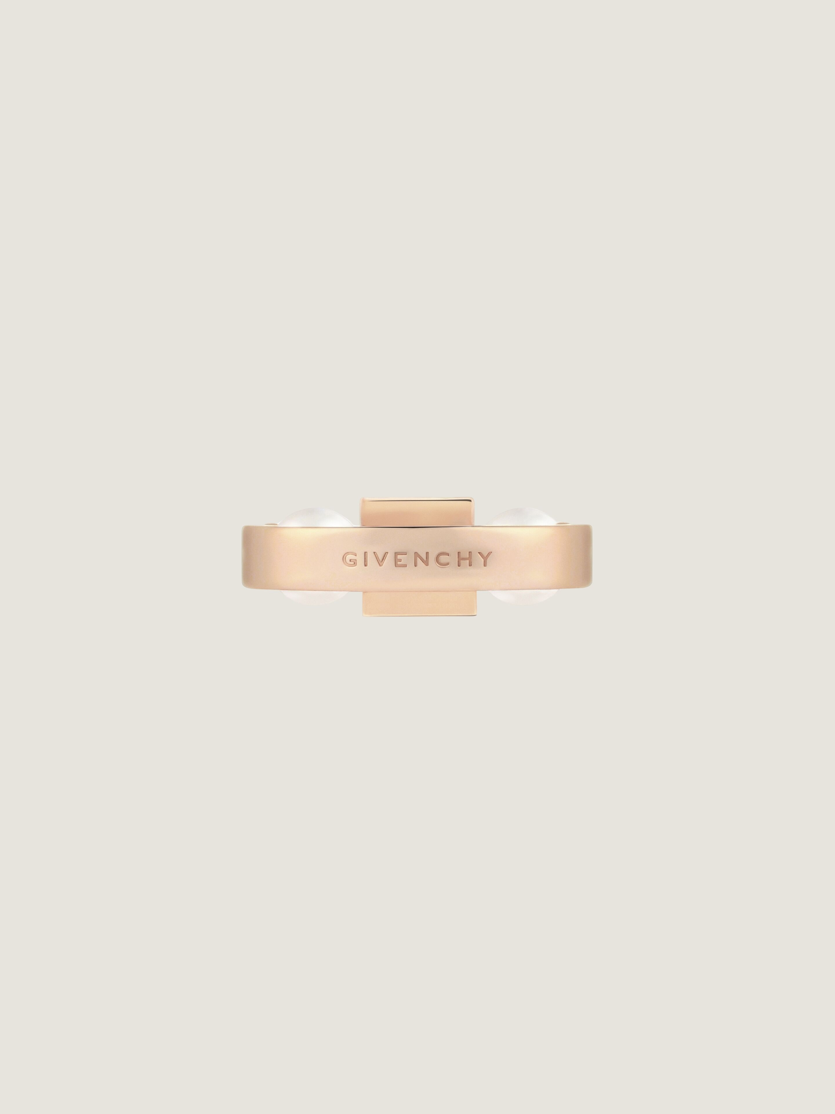 4G RING IN METAL WITH PEARLS - 3