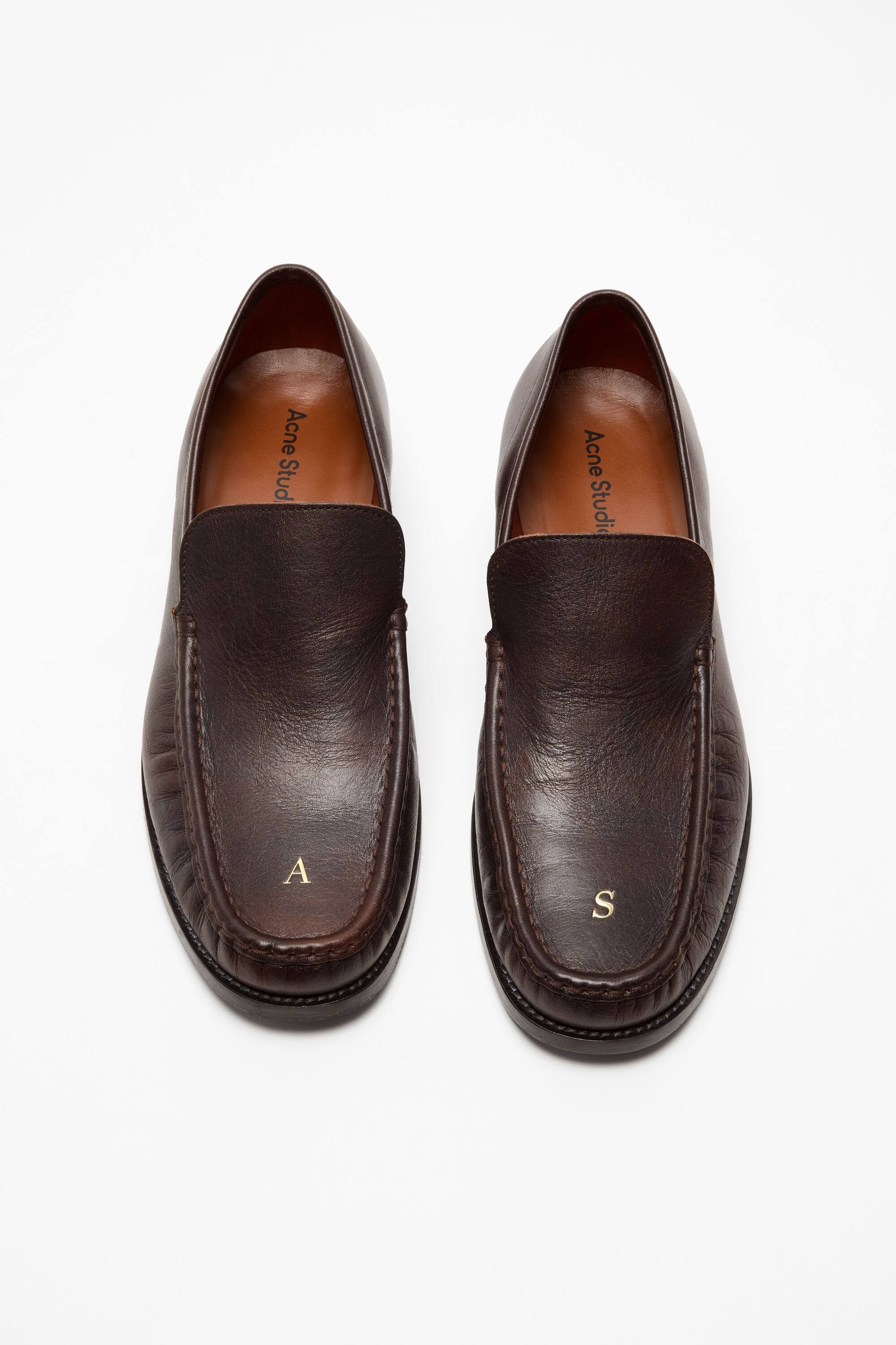 Leather loafers - Brown - 3
