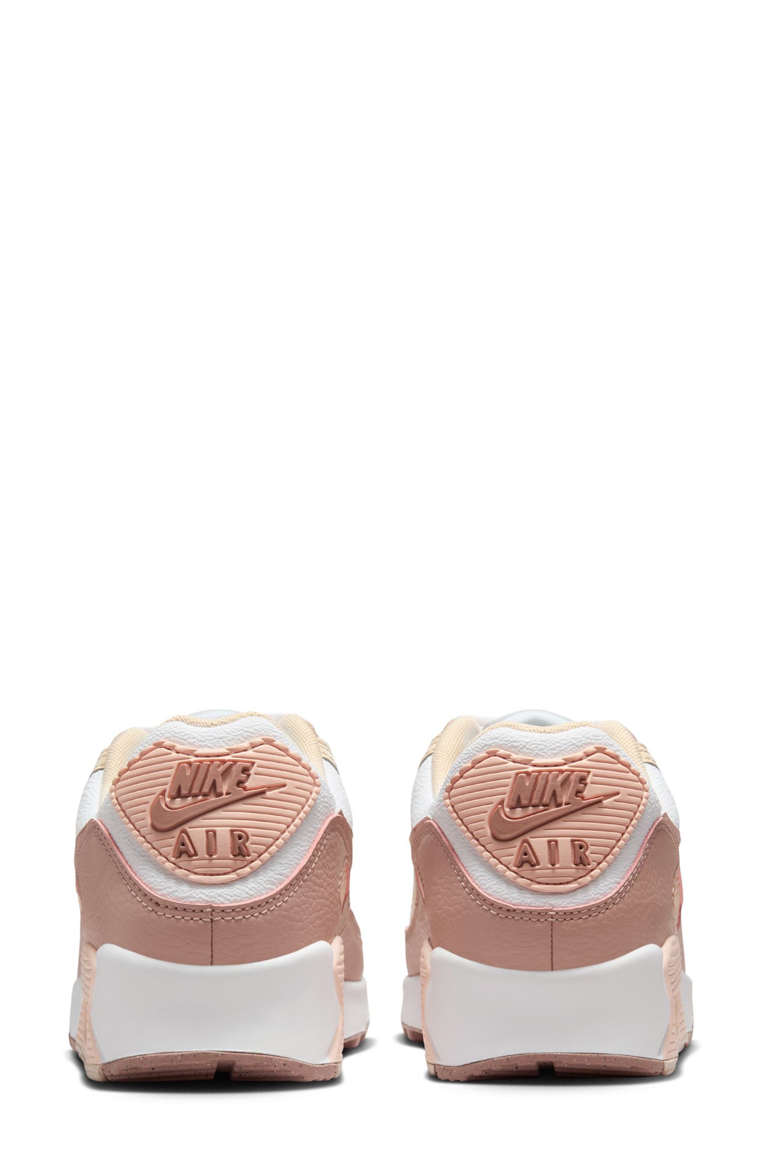 Nike Air Max 90 Next Nature Premium Sneaker in White/Pink/Coral at Nordstrom - 5