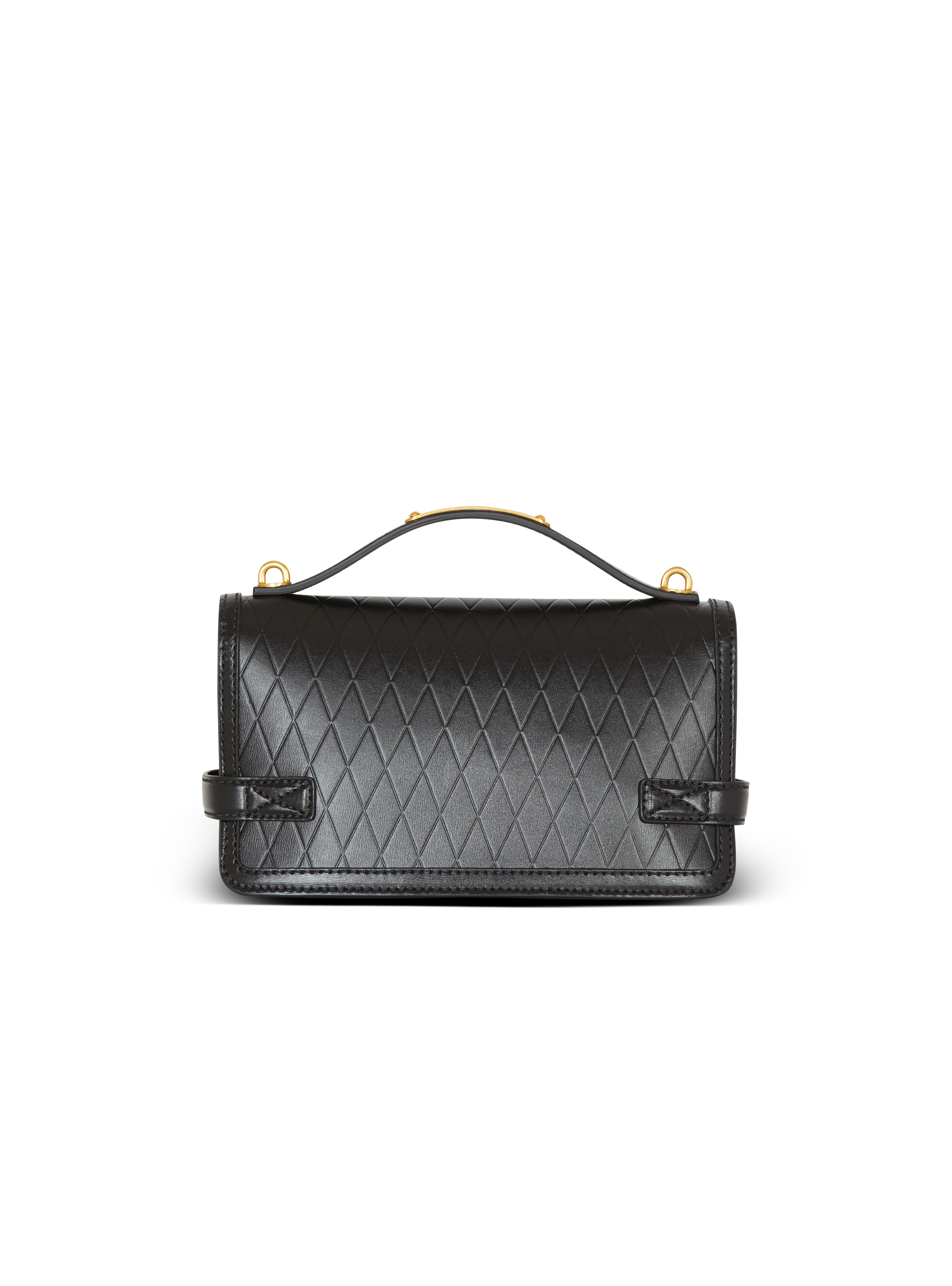 B-Buzz Shoulder 24 bag in grid-embossed calfskin - 4