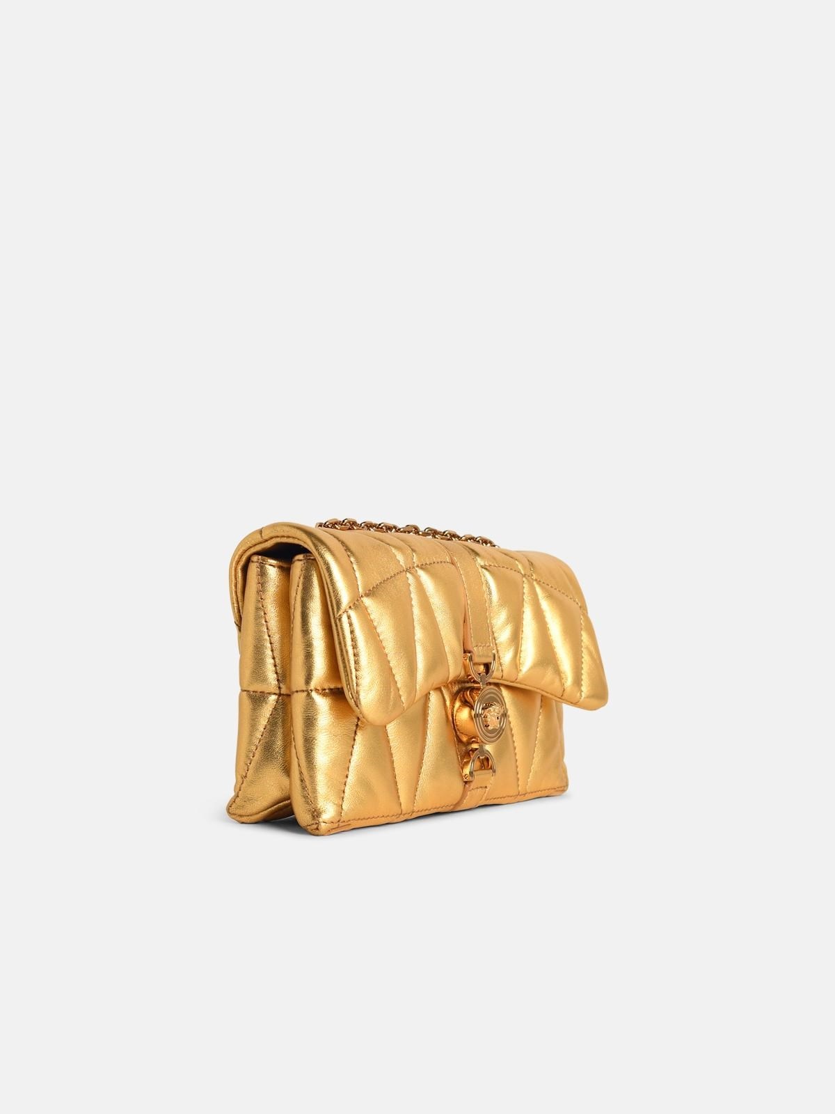 'KLEIO' MINI BAG IN GOLD NAPPA LEATHER - 2