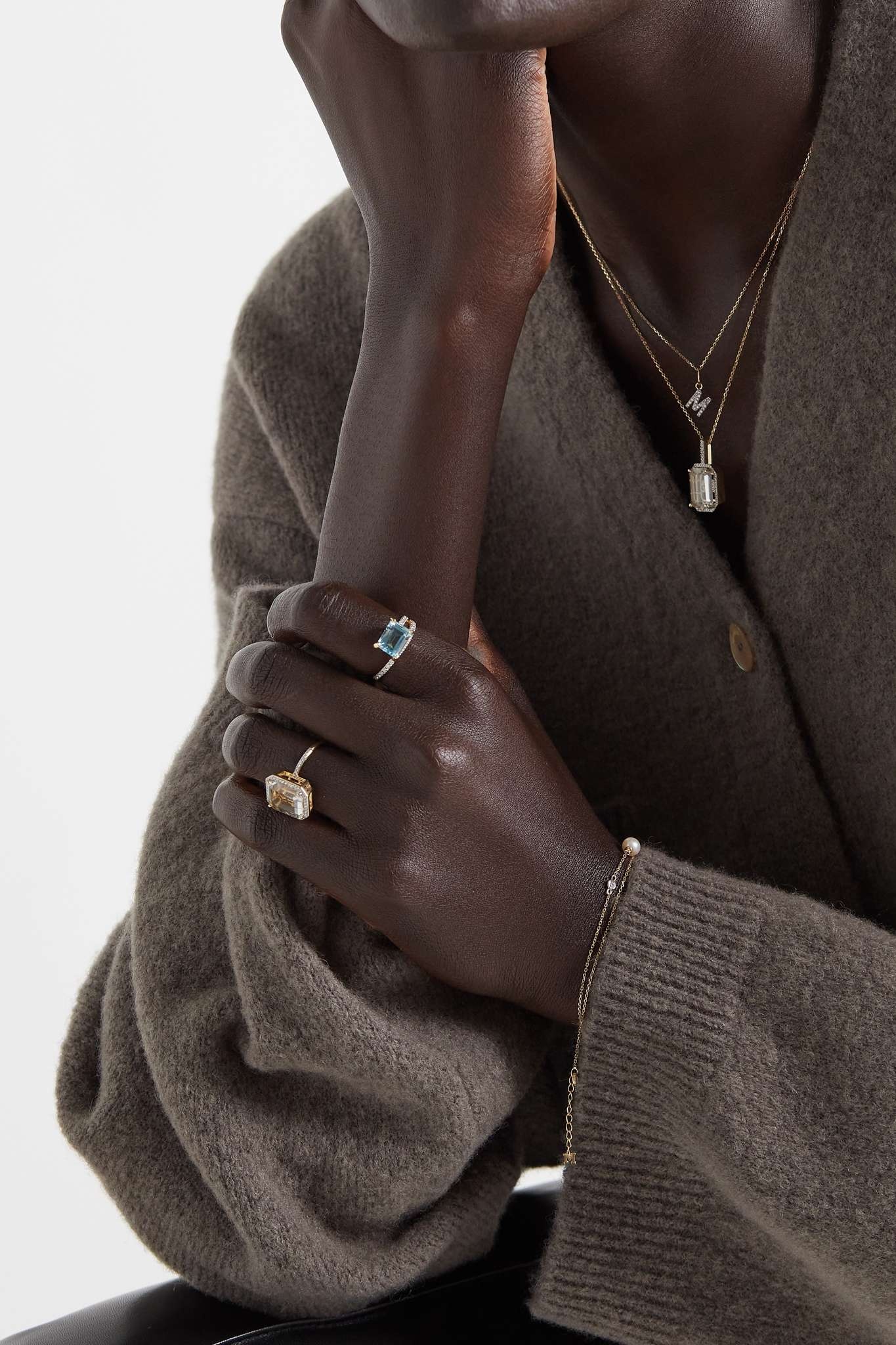 Point of Focus 14-karat gold, topaz and diamond ring - 6