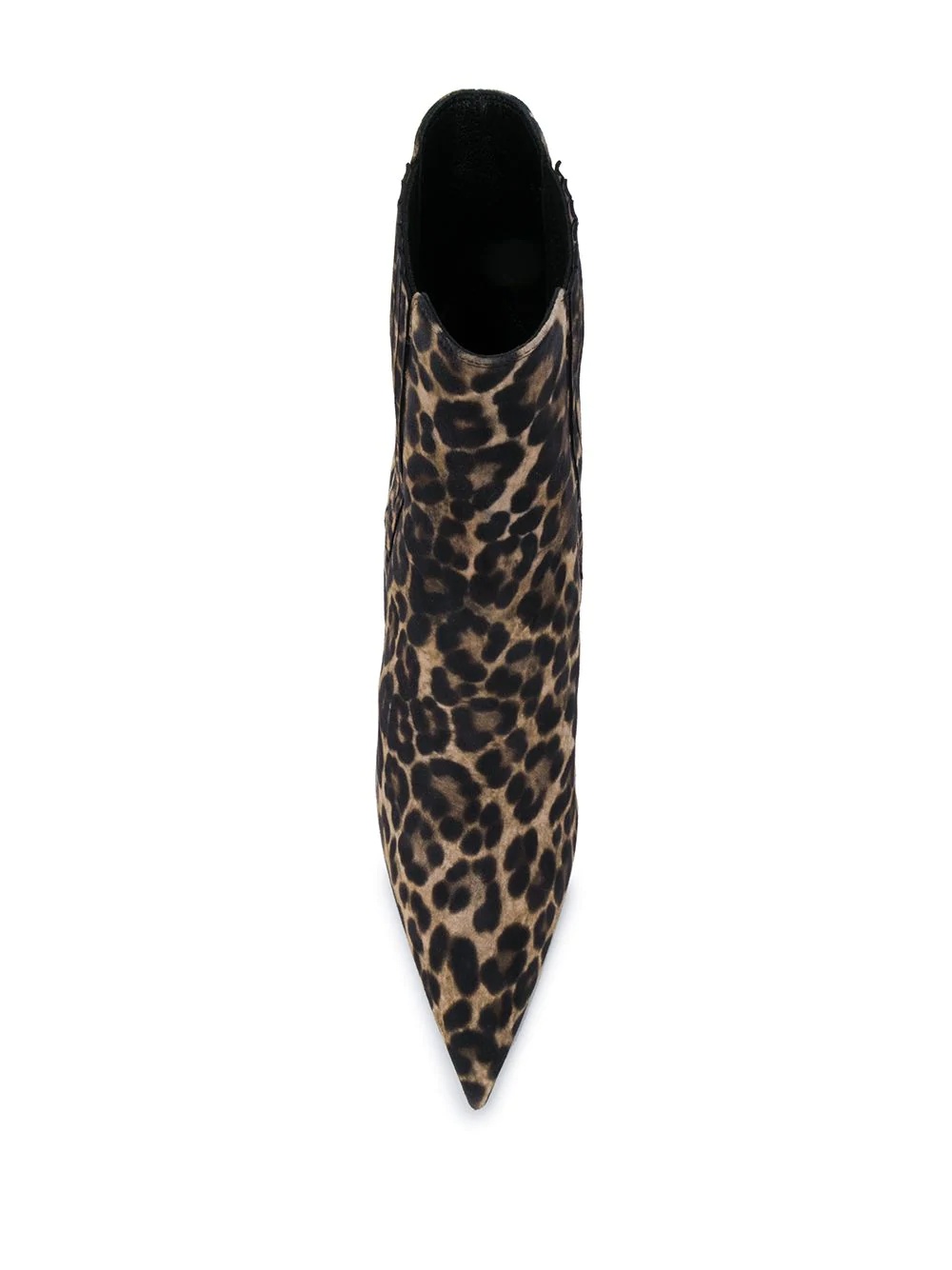 leopard-print heel booties - 4