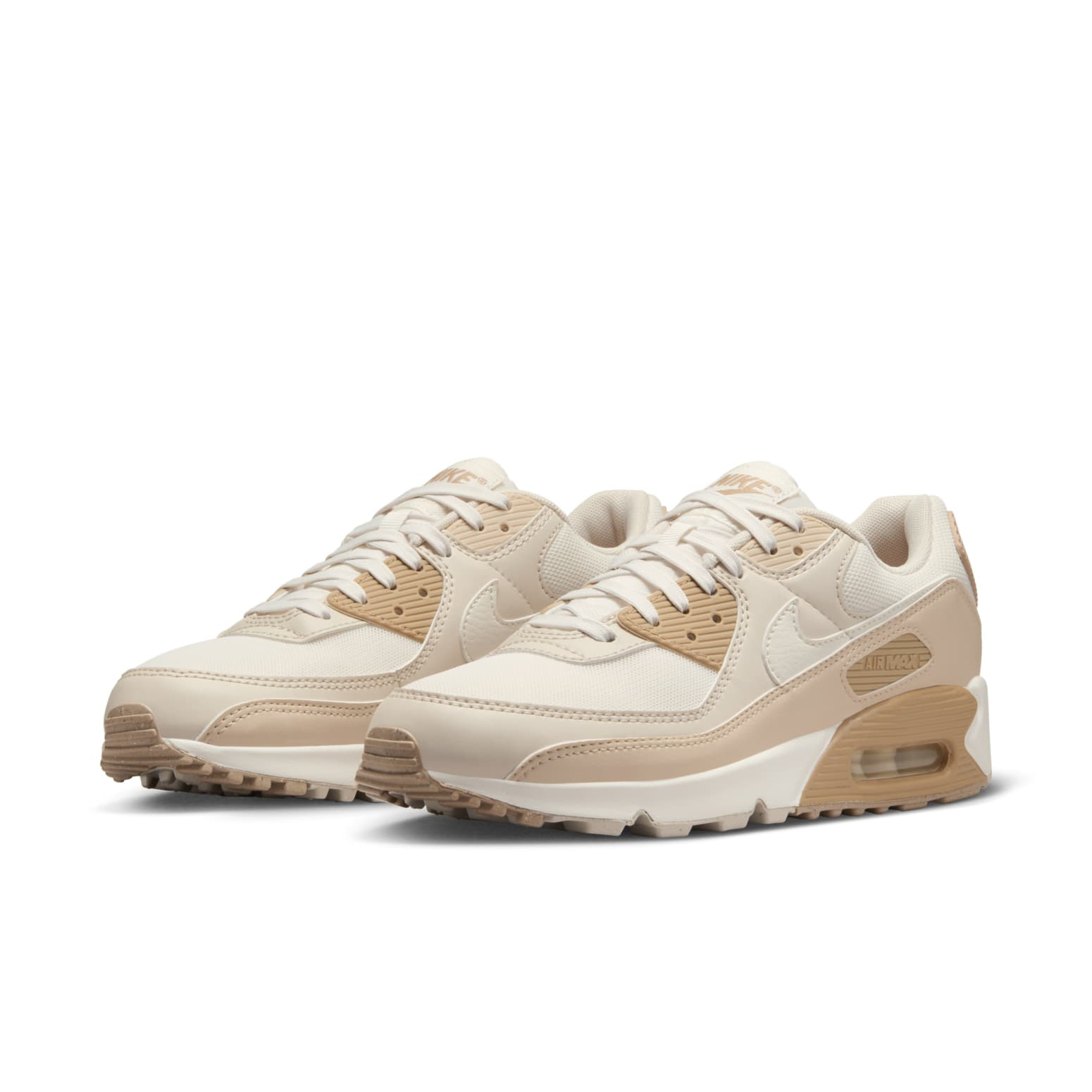 (WMNS) Nike Air Max 90 'Phantom Light Orewood Brown' DH8010-004 - 3