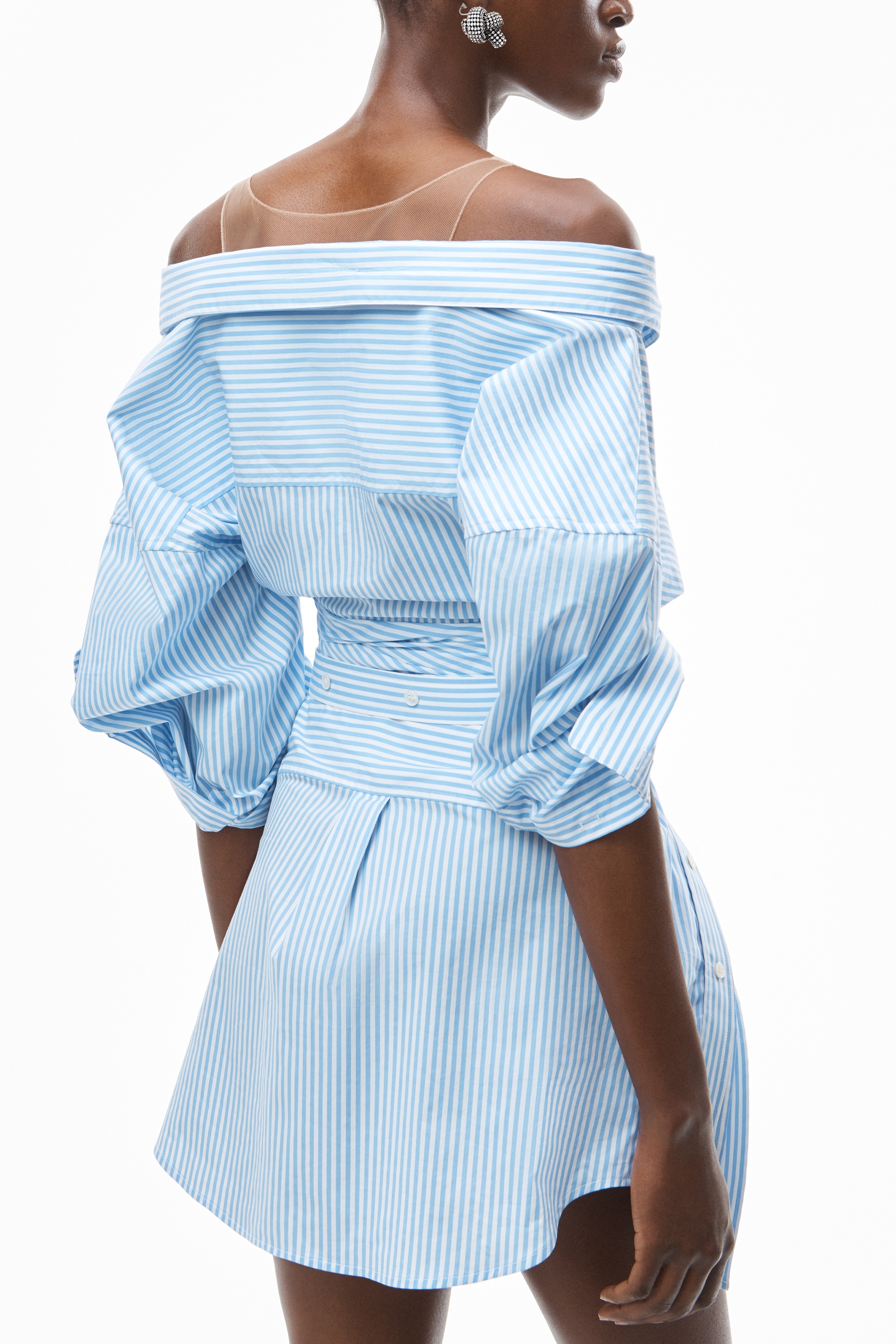 DECONSTRUCTED SHIRTDRESS IN COTTON - 7