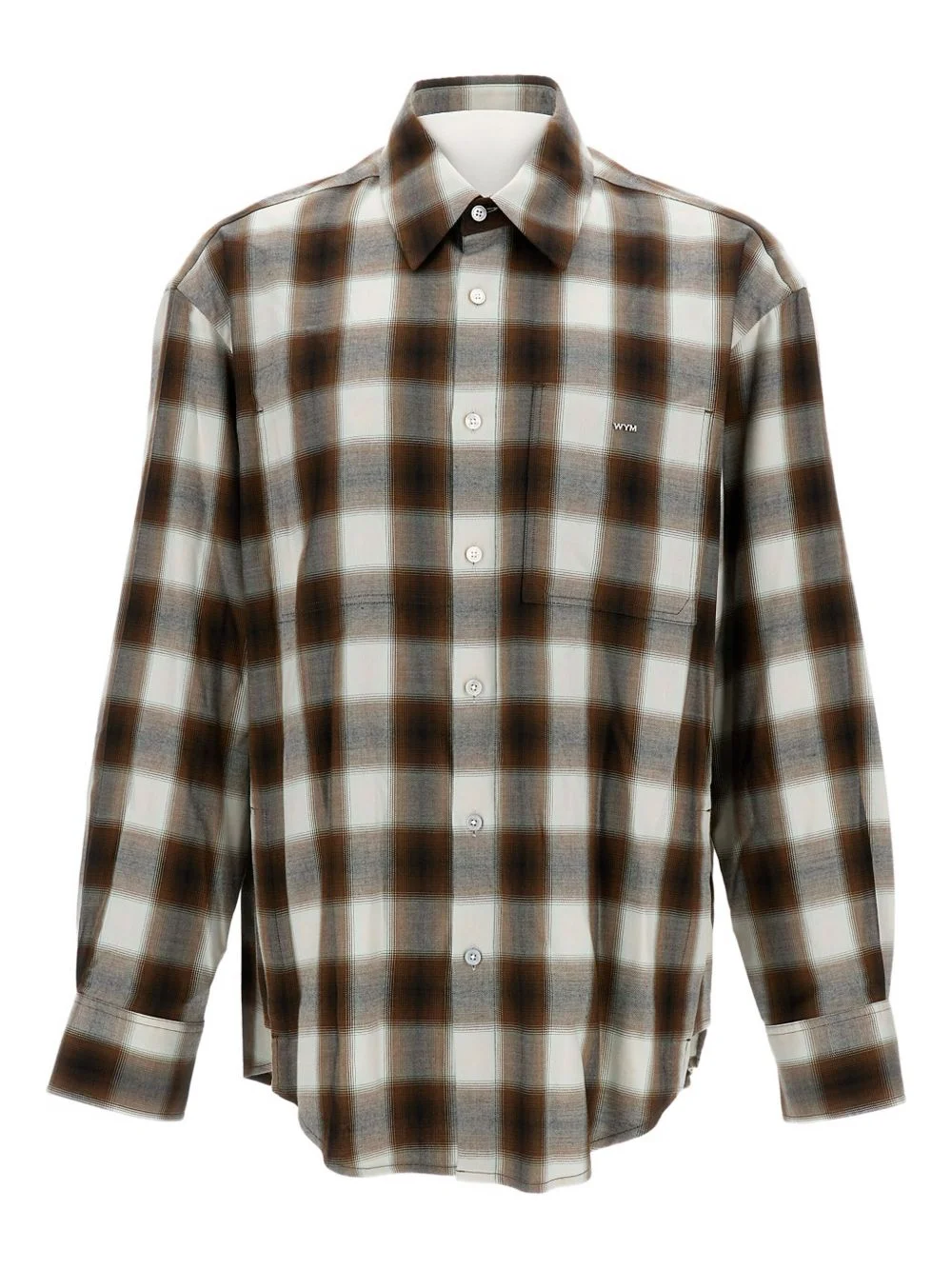 checked cotton shirt - 1