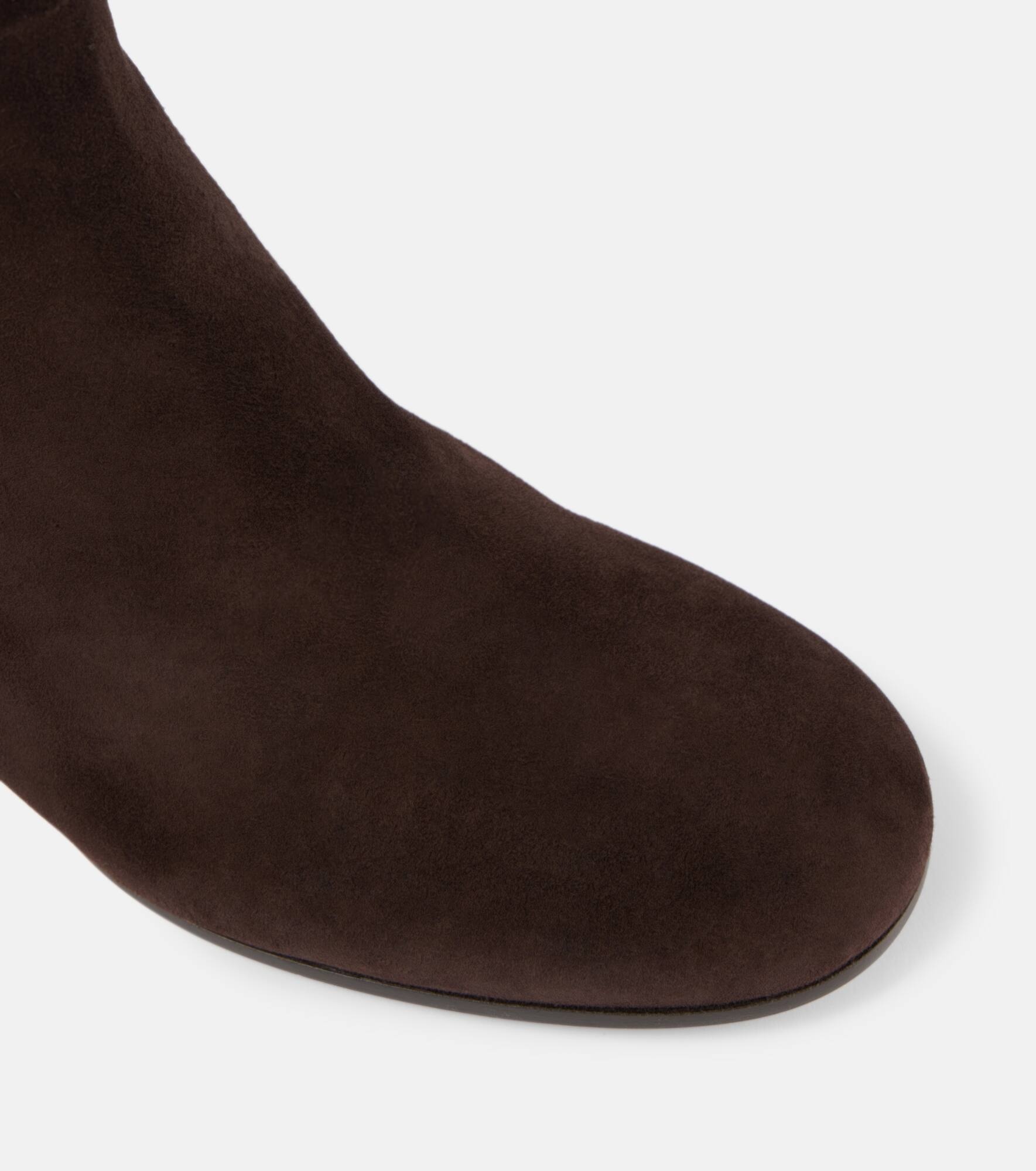 45 suede knee-high boots - 6