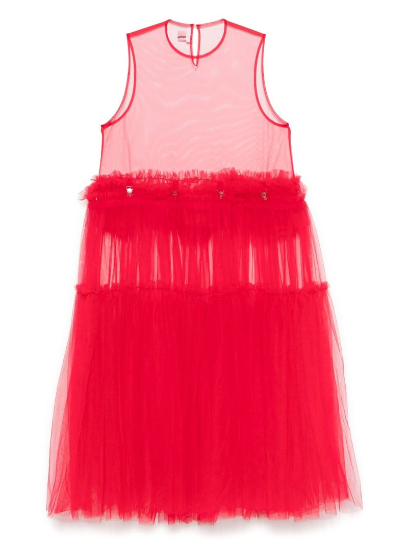 Noir Kei Ninomiya tulle midi dress outlook