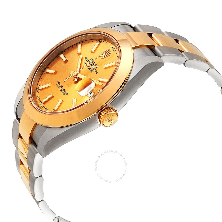 Rolex Datejust 41 Champagne Dial Steel and 18K Yellow Gold Oyster Men's Watch 126303CSO - 2