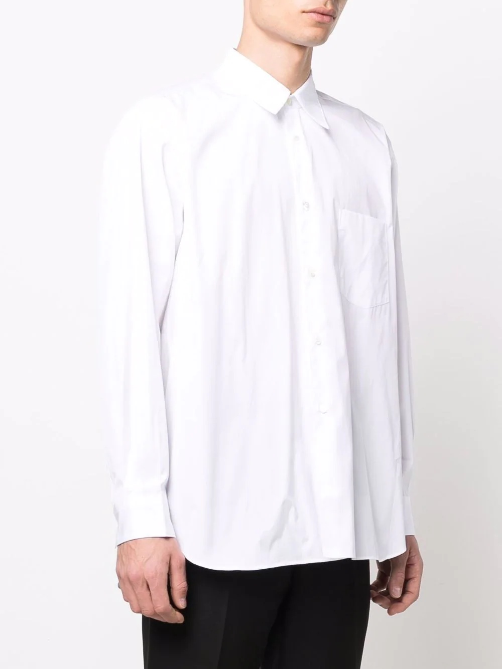 plain button-down shirt - 3