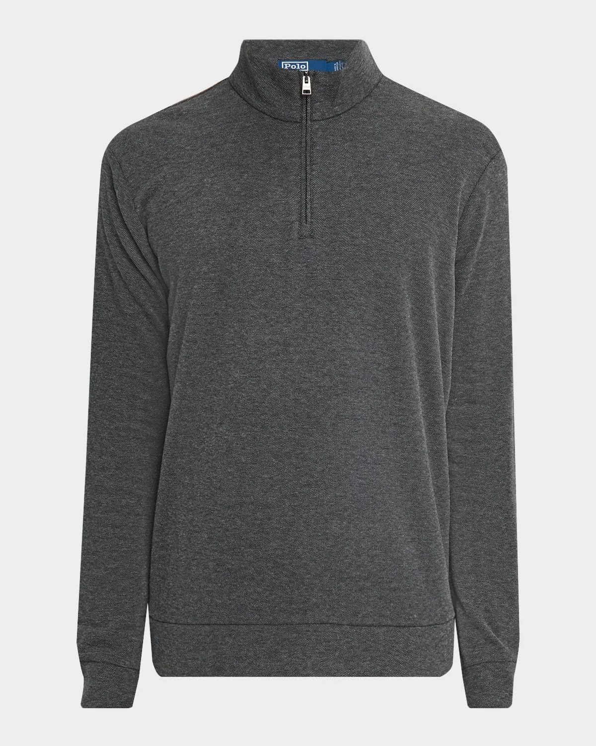 Men's Textured Double-Knit Quarter-Zip Sweater - 1