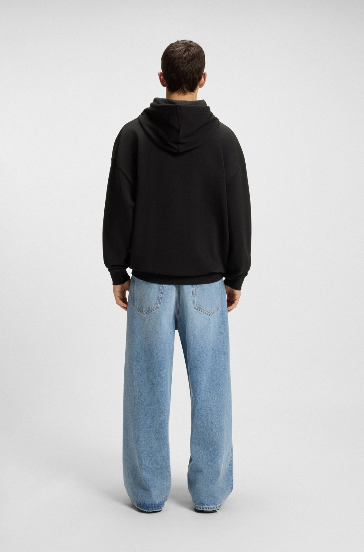 COTTON-TERRY HOODIE WITH MIXED ARTWORK PRINT - 5