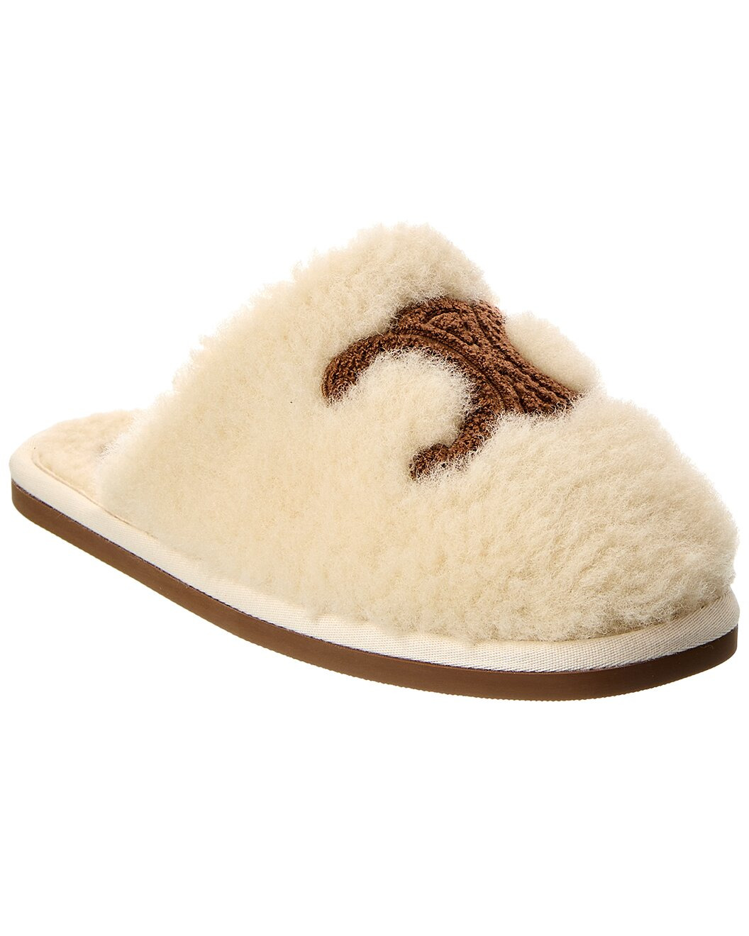 CELINE Georgia Shearling & Leather Mule - 1