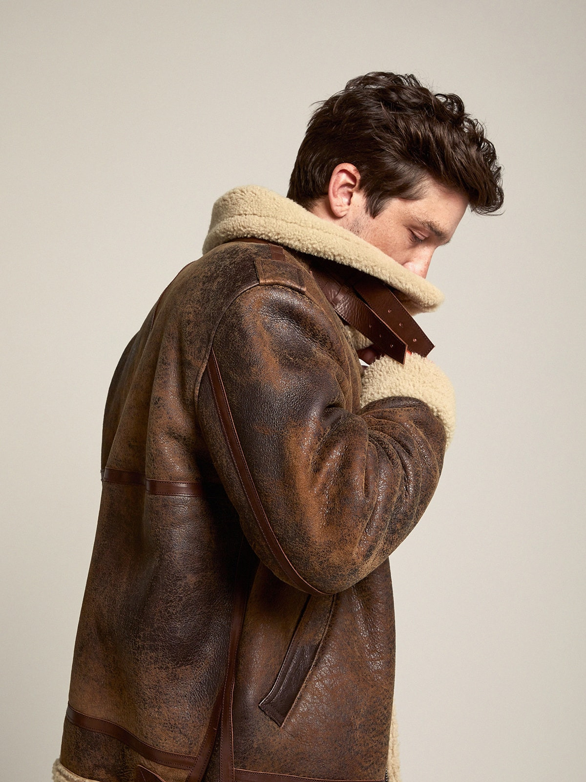Journey Collection Arvel shearling jacket - 3