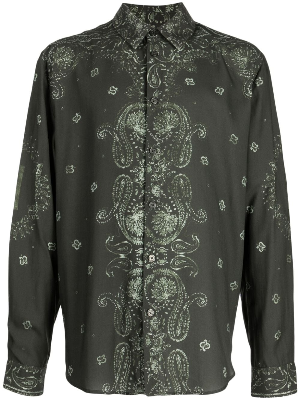 paisley-print long-sleeve shirt - 1