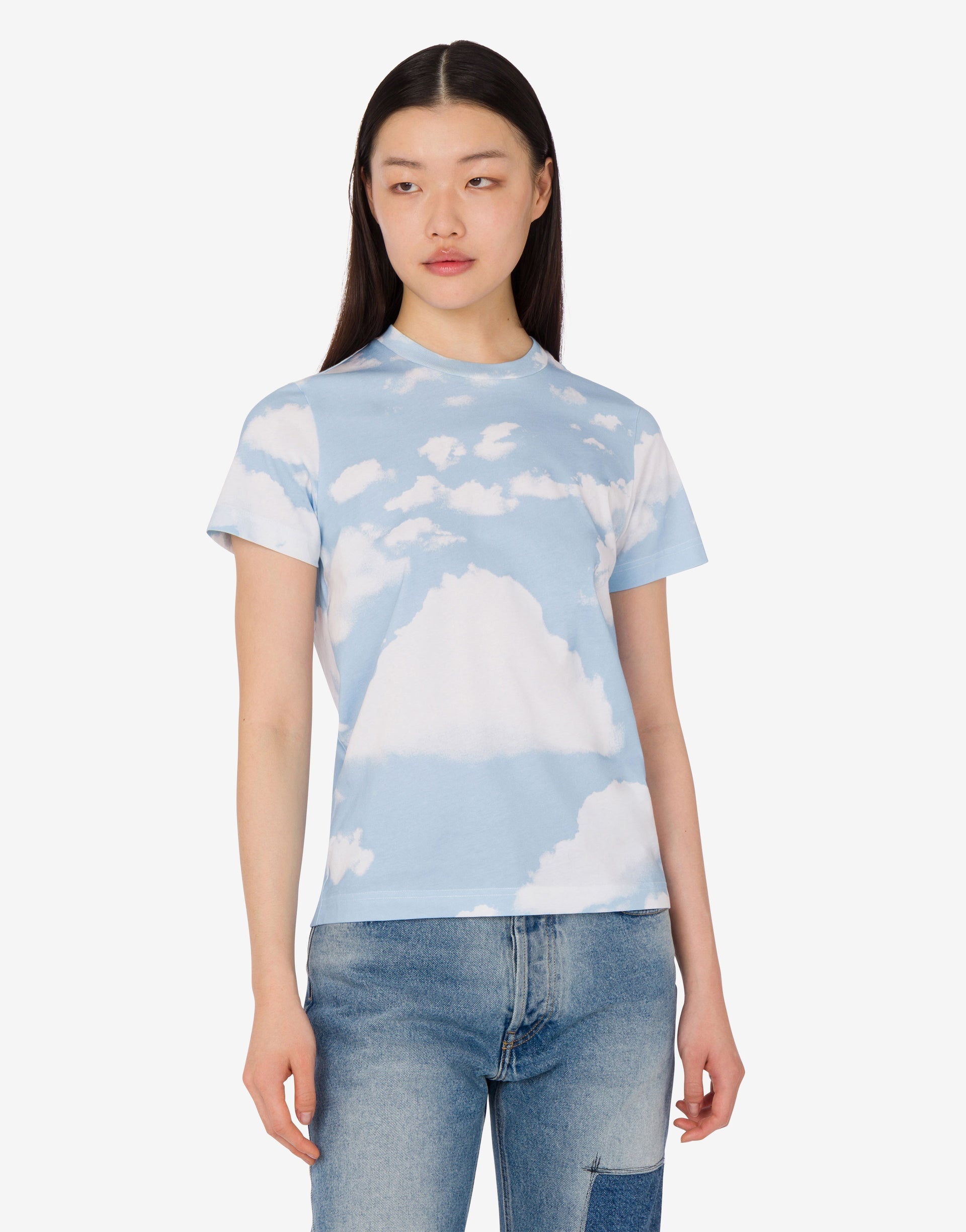 ORGANIC COTTON JERSEY T-SHIRT ARCHIVE CLOUDS - 2