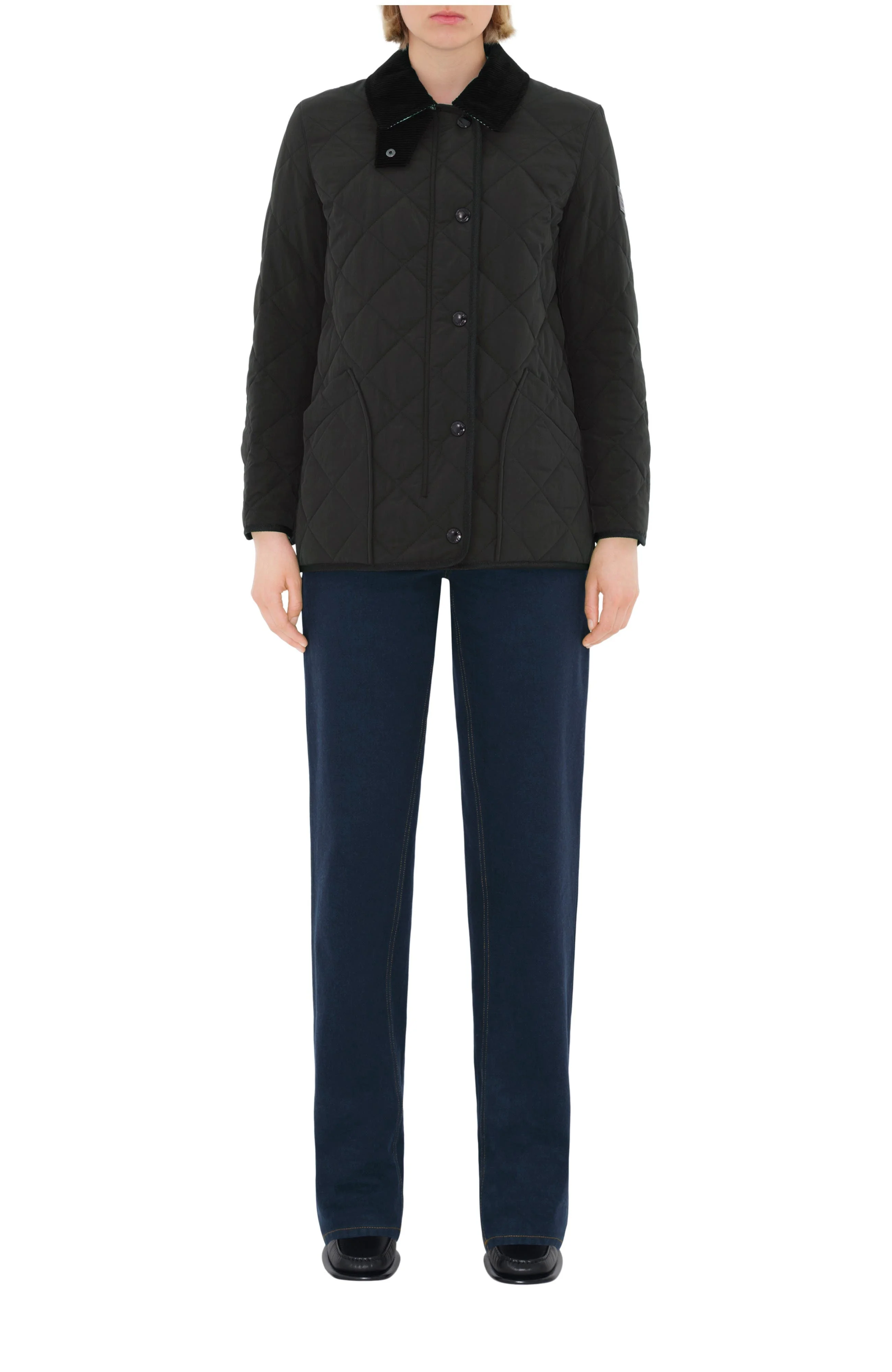 burberry Quilted Thermoregulated Barn Jacket in Black at Nordstrom - 1