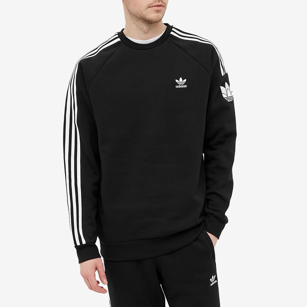 Adidas 3D Trefoil 3 Stripe Sweat - 4