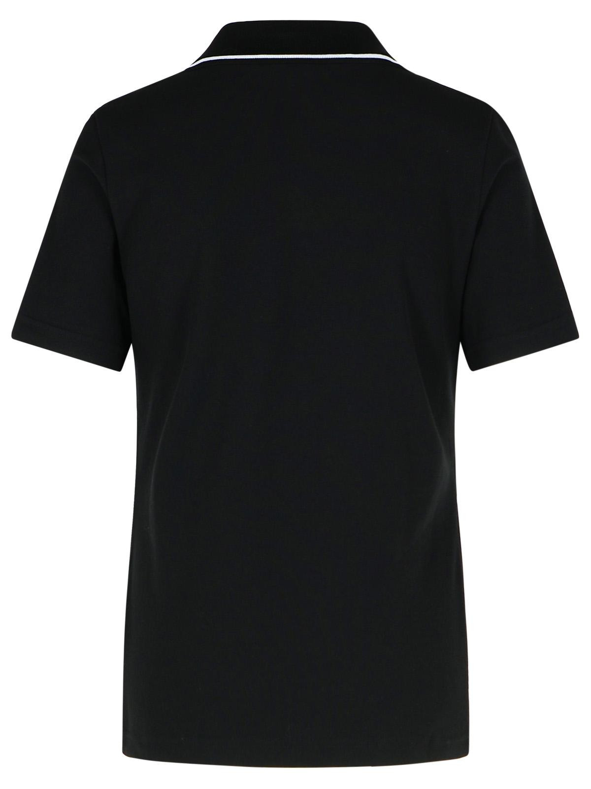 Moncler Black Cotton Polo Shirt Women - 3