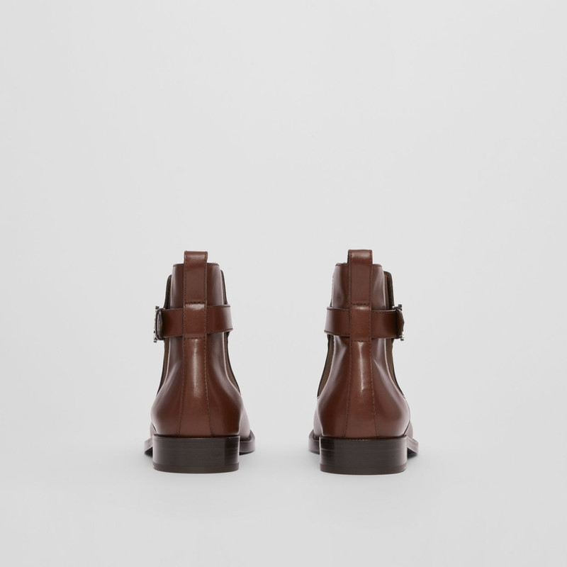 Monogram Motif Leather Chelsea Boots 5