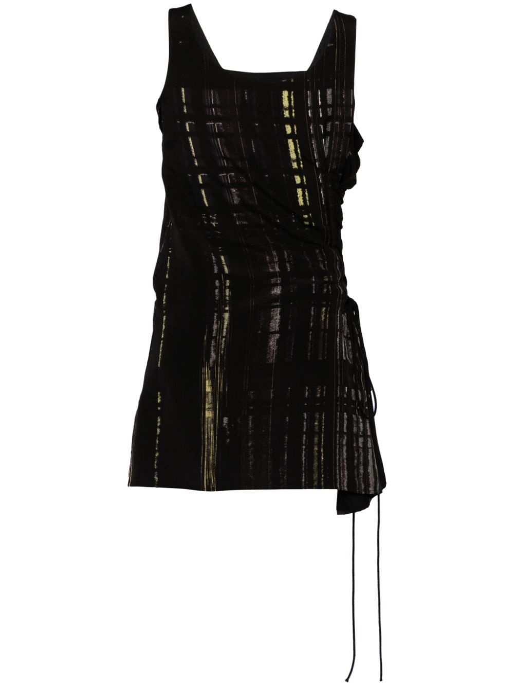 lace-up mini dress - 2