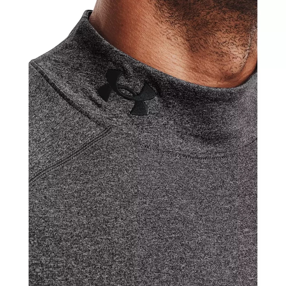 Men's ColdGear Fitted Mock-Charcoal - 4
