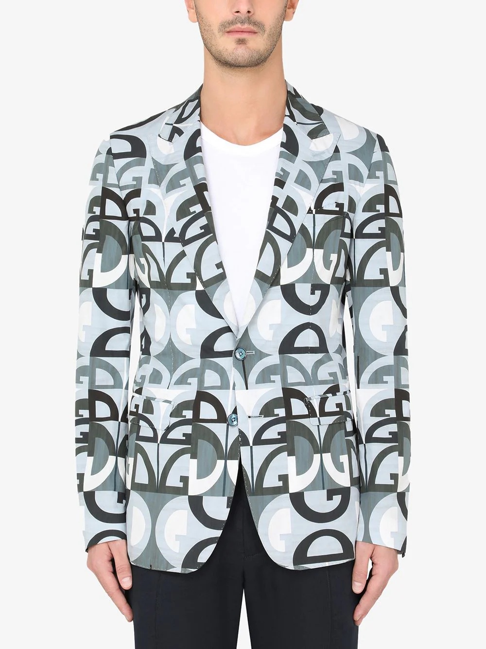 DG Logo single-breasted blazer - 3