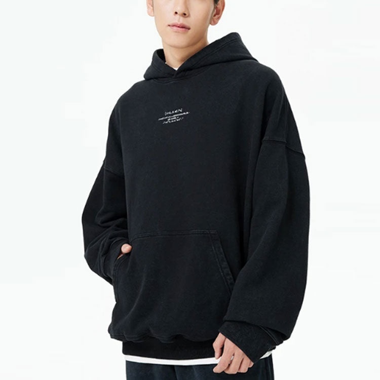 Li-Ning Valentine's Day Graphic Hoodie 'Black' AWDT231-1 - 3