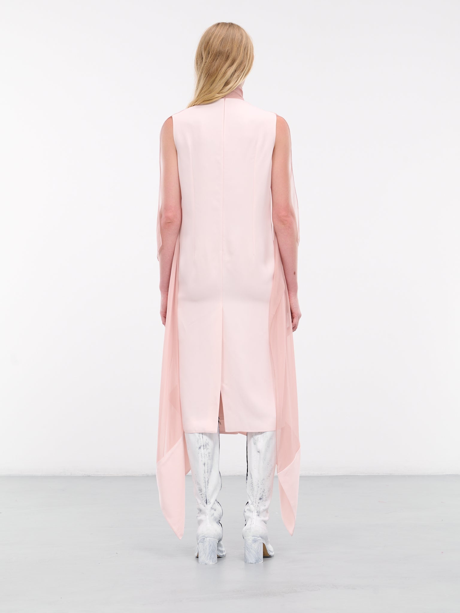 Draped Silk Dress - 3