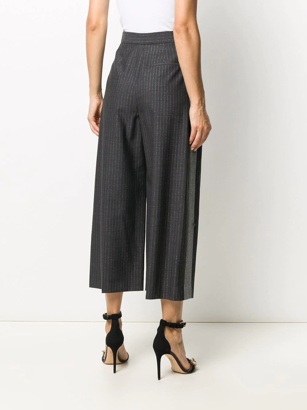 tailored pinstripe culottes - 4