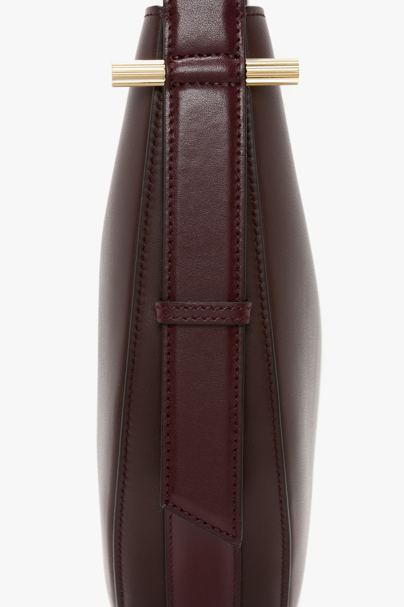 Victoria Beckham Dia Hobo Bag In Burgundy Smooth Leather outlook