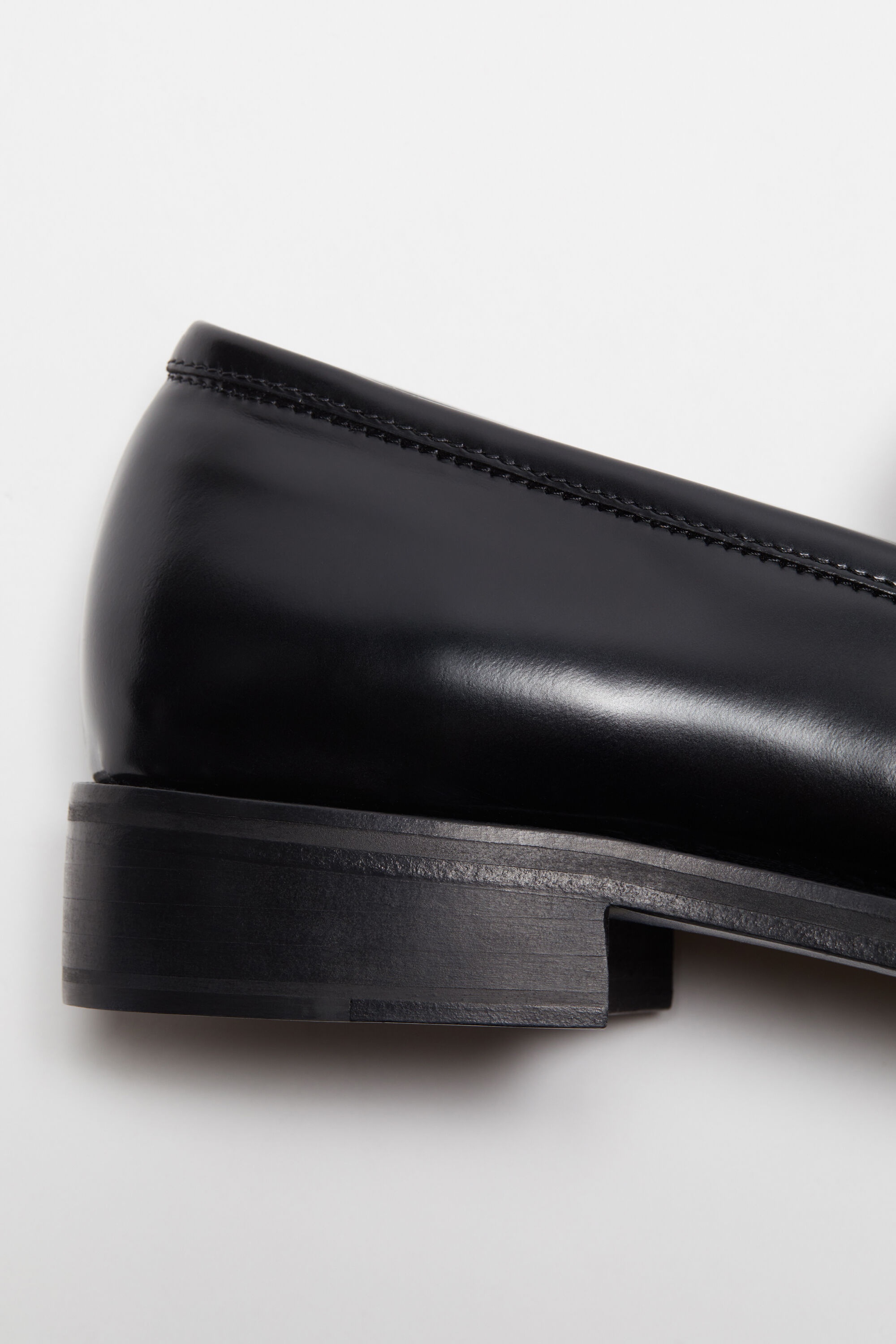 Leather loafers - Black - 4