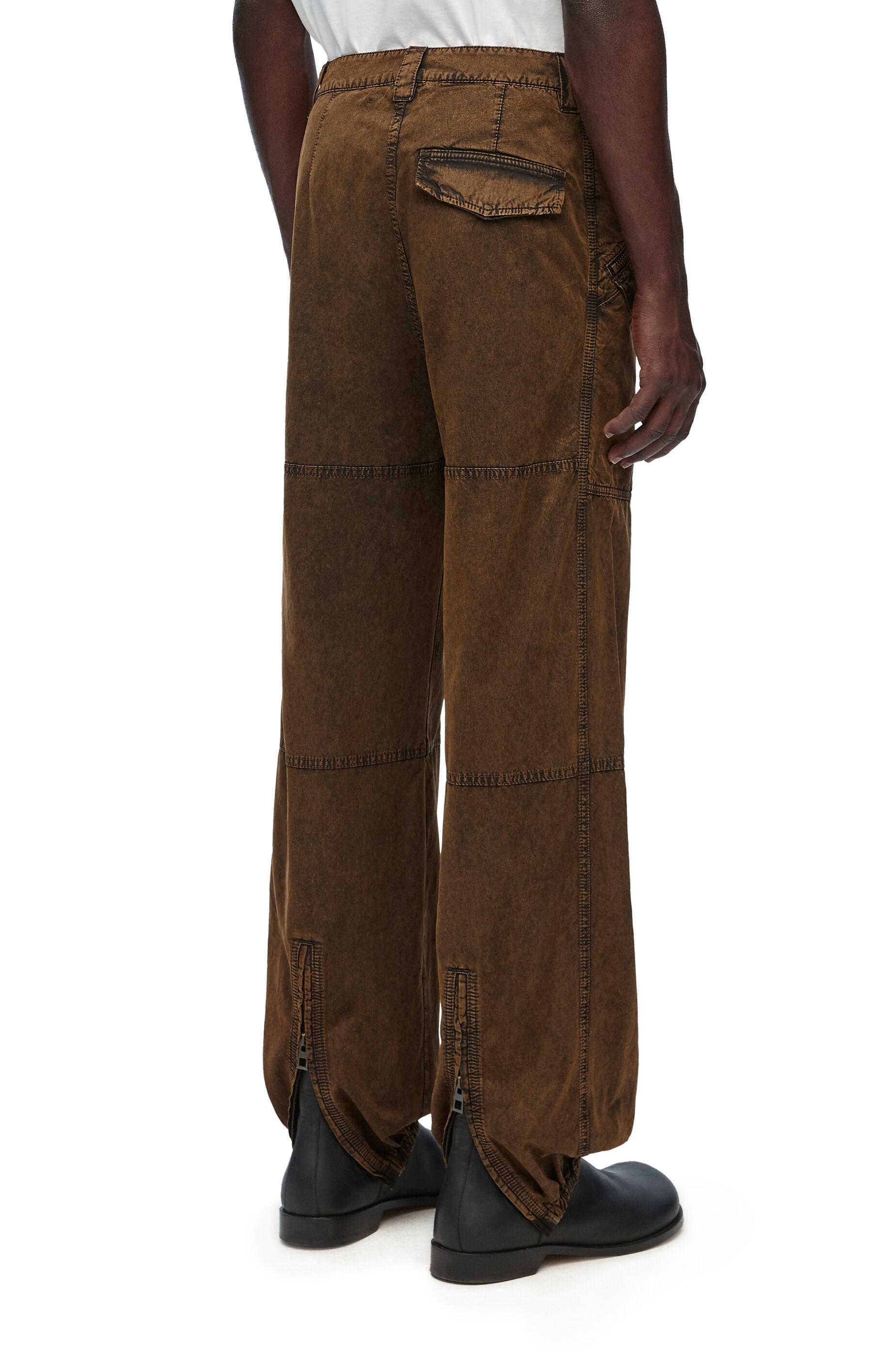 Cargo trousers in technical cotton - 4