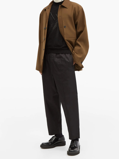 Jil Sander Cropped cotton-poplin trousers outlook