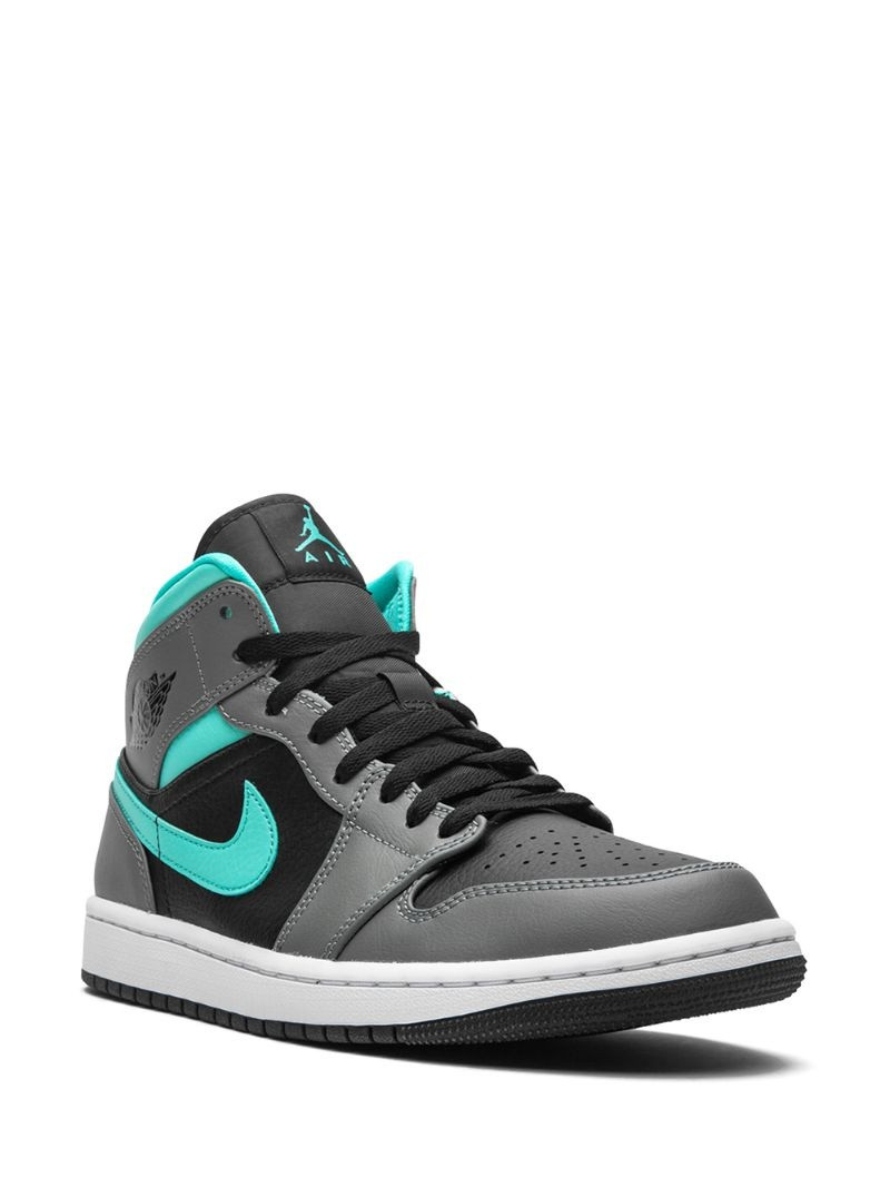 Jordan Air Jordan 1 Mid "Grey/Aqua" sneakers outlook