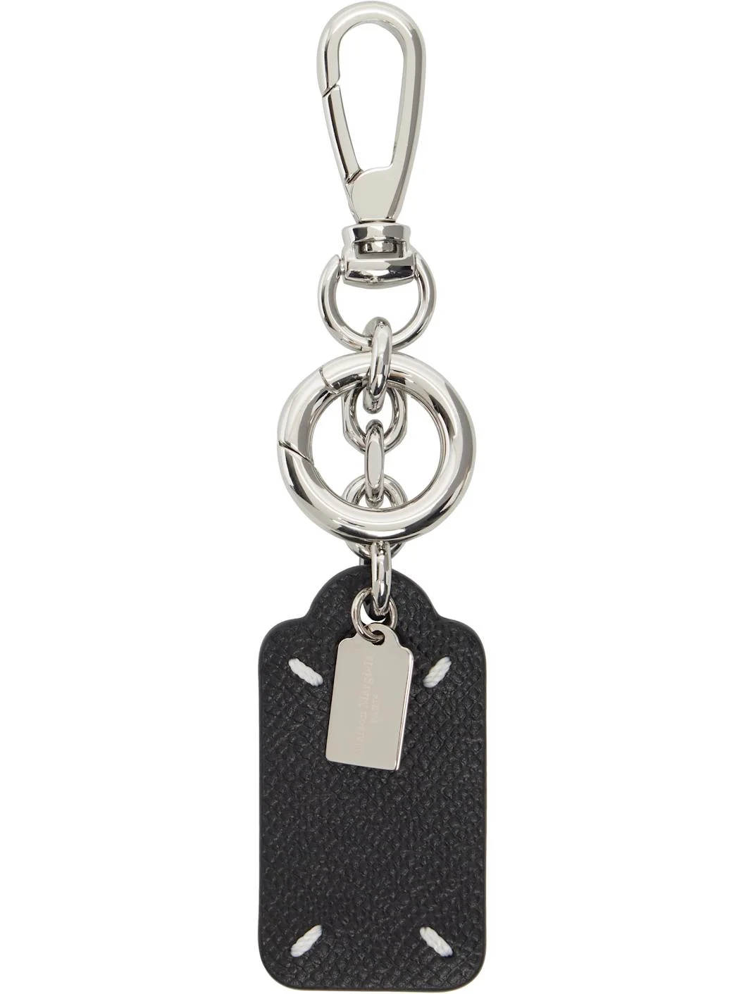 Black Double Tag Keychain - 1