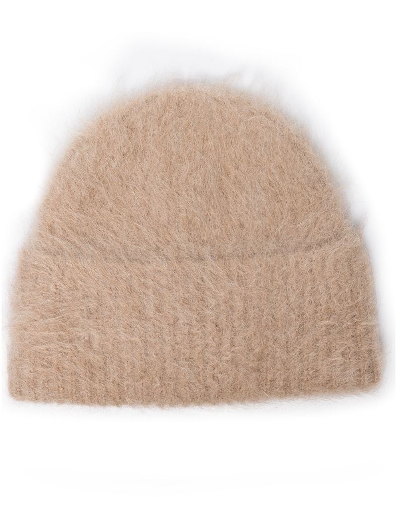 alpaca-blend knitted beanie - 2
