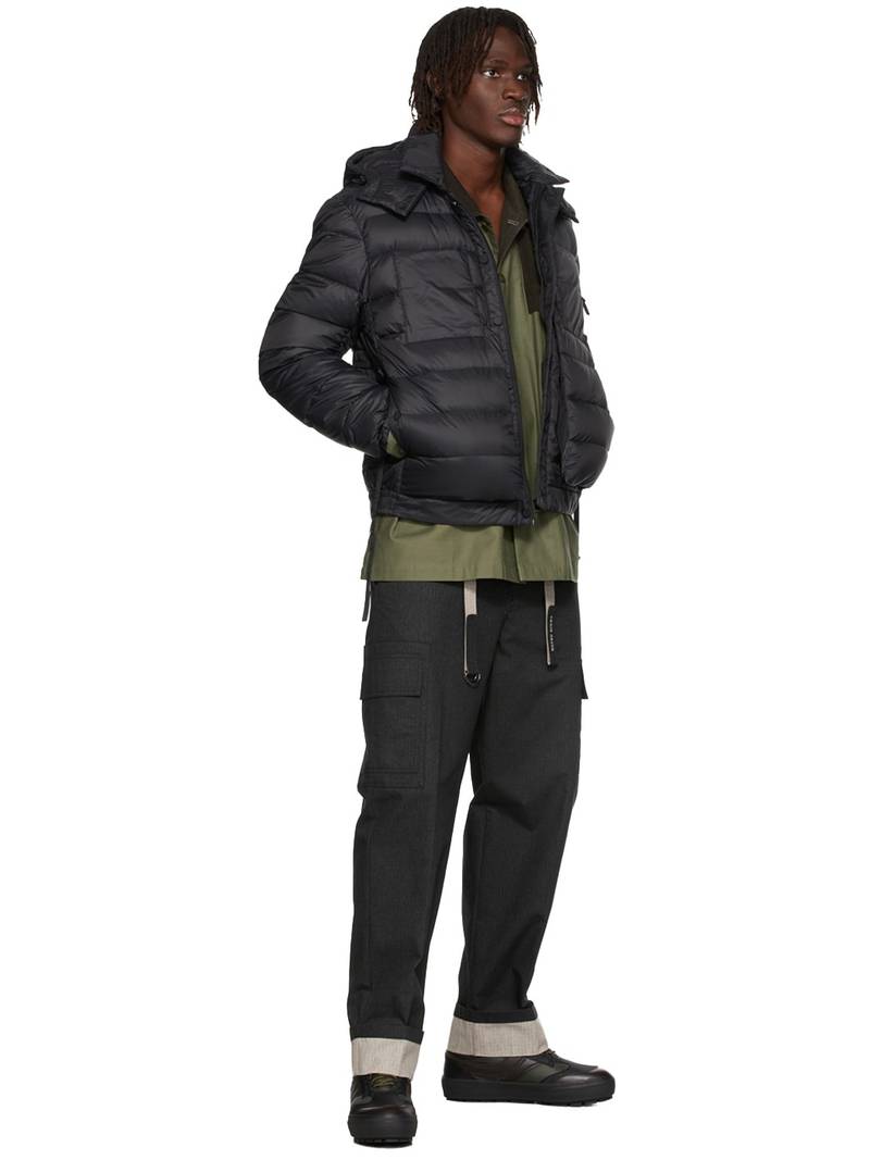 Craig Green Black Down Hooded Work Jacket outlook