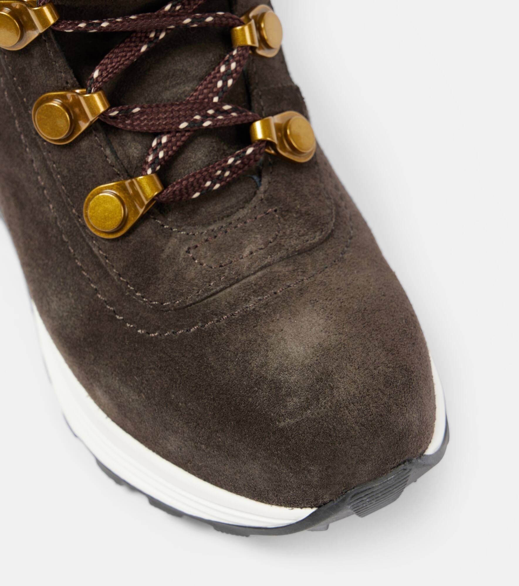 Brett shearling-trimmed suede hiking boots - 5
